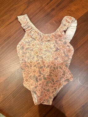 Rylee + Cru Floral Ruffled One-Piece Swimsuit - 12-18m
